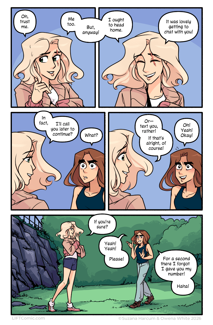 Jack backs up awkwardly and then has to wait for Sylvia to leave, because she's taken too long to admit she needs to go the same way to get home